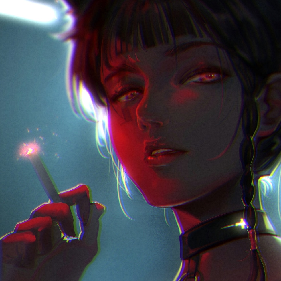 Badass Smoking Girl