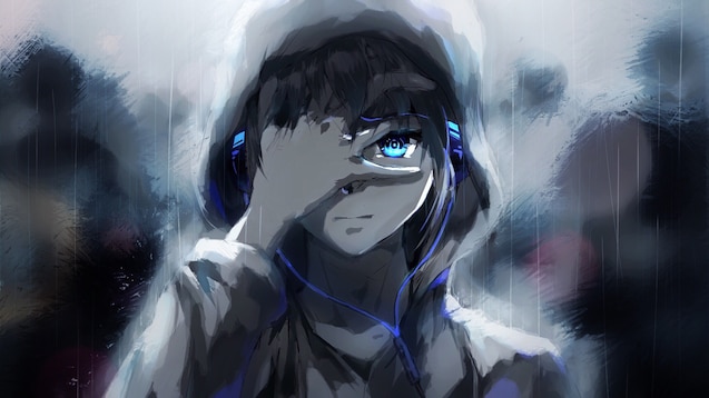 Steam Workshop Boy In The Rain Anime Wallpaper By 鳥澤