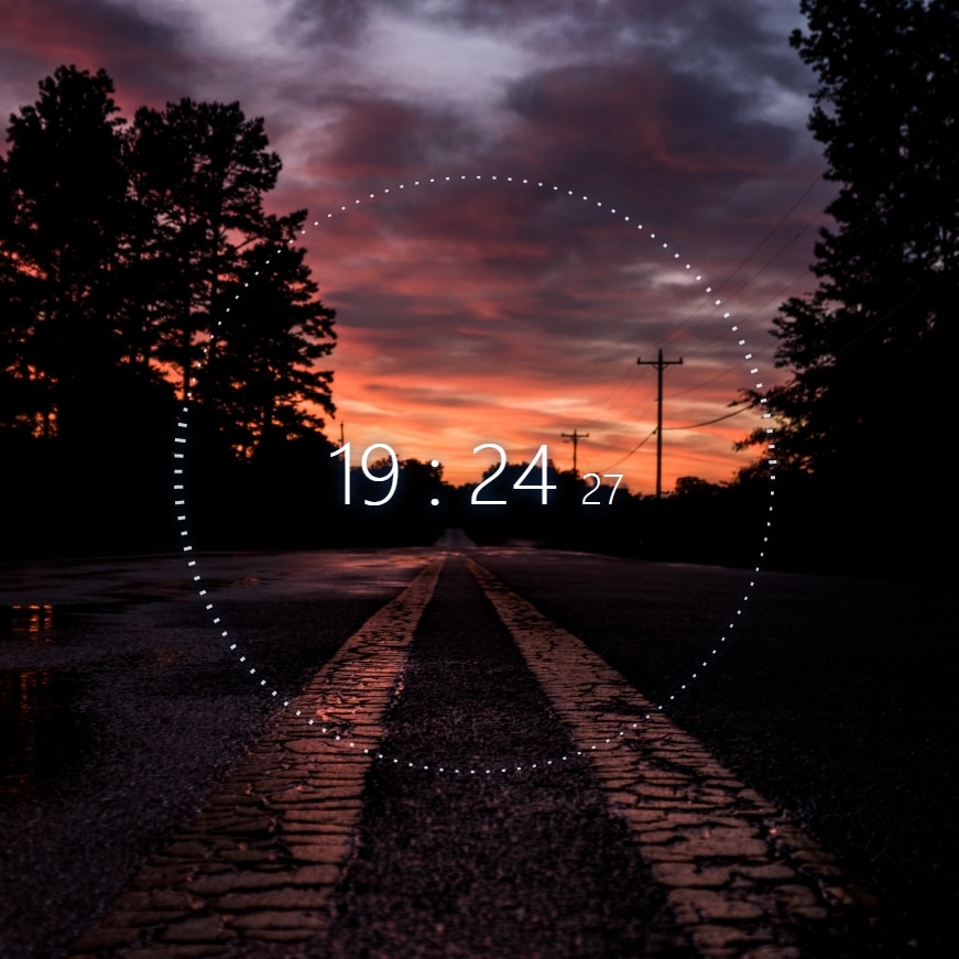 Road (Audio Vizualiser & Digital Clock)