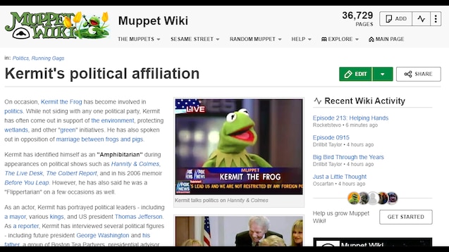 Just the Two of Us, Muppet Wiki