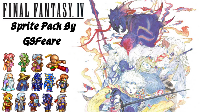 Steam 创意工坊::Final Fantasy 4 PSP The After Years Sprite Pack