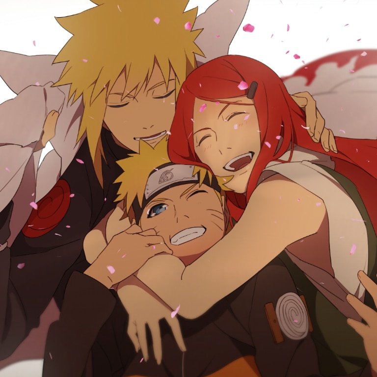 Naruto, Minato and Kushina