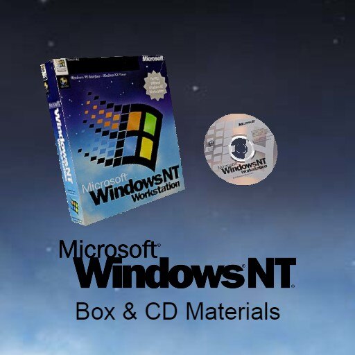 Steam Workshop::Windows NT 4.0 Box & CD Materials