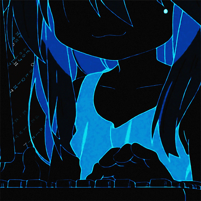 Blue Matrix Konata | Wallpapers HDV