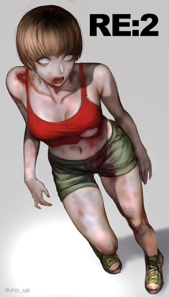 resident evil 2 zombie girl