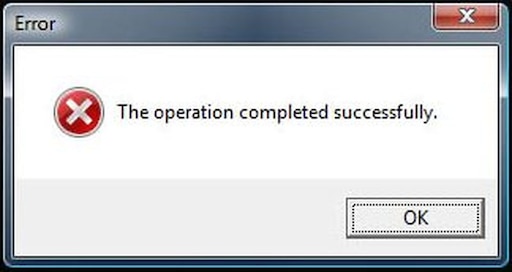 Operation successfully completed. Ошибка Operation. Operation completed successfully. Failed successfully. Хрень Error.