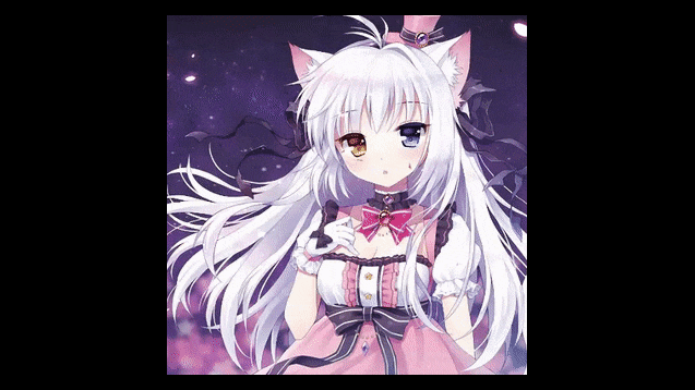 Steam Workshop::Cute Anime Neko Girl (Audio Reactive/ Cursor Follower)
