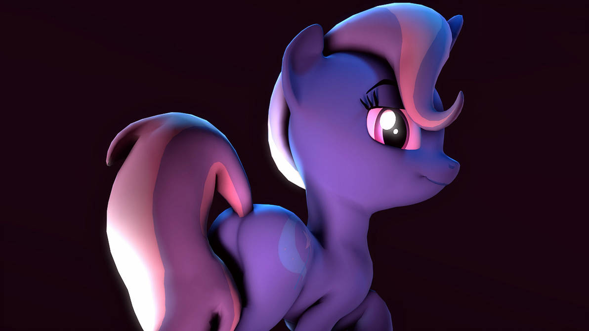 Трикси пони. Feral Pony. Hooves Art button's mom SFM. 3d animation plots.