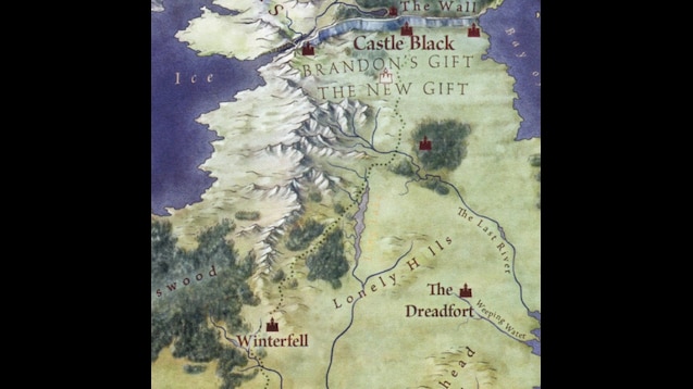 Game the thrones map of gift Game Of