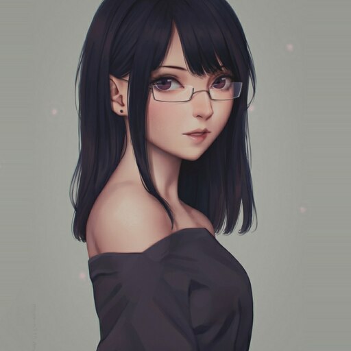 Steam Workshop Cute Anime Girl in Glasses 2560x1440