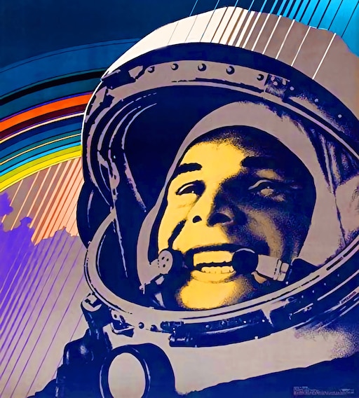 Открытки с днем космонавтики советские. День космонавтики. Плакат космонавтики.