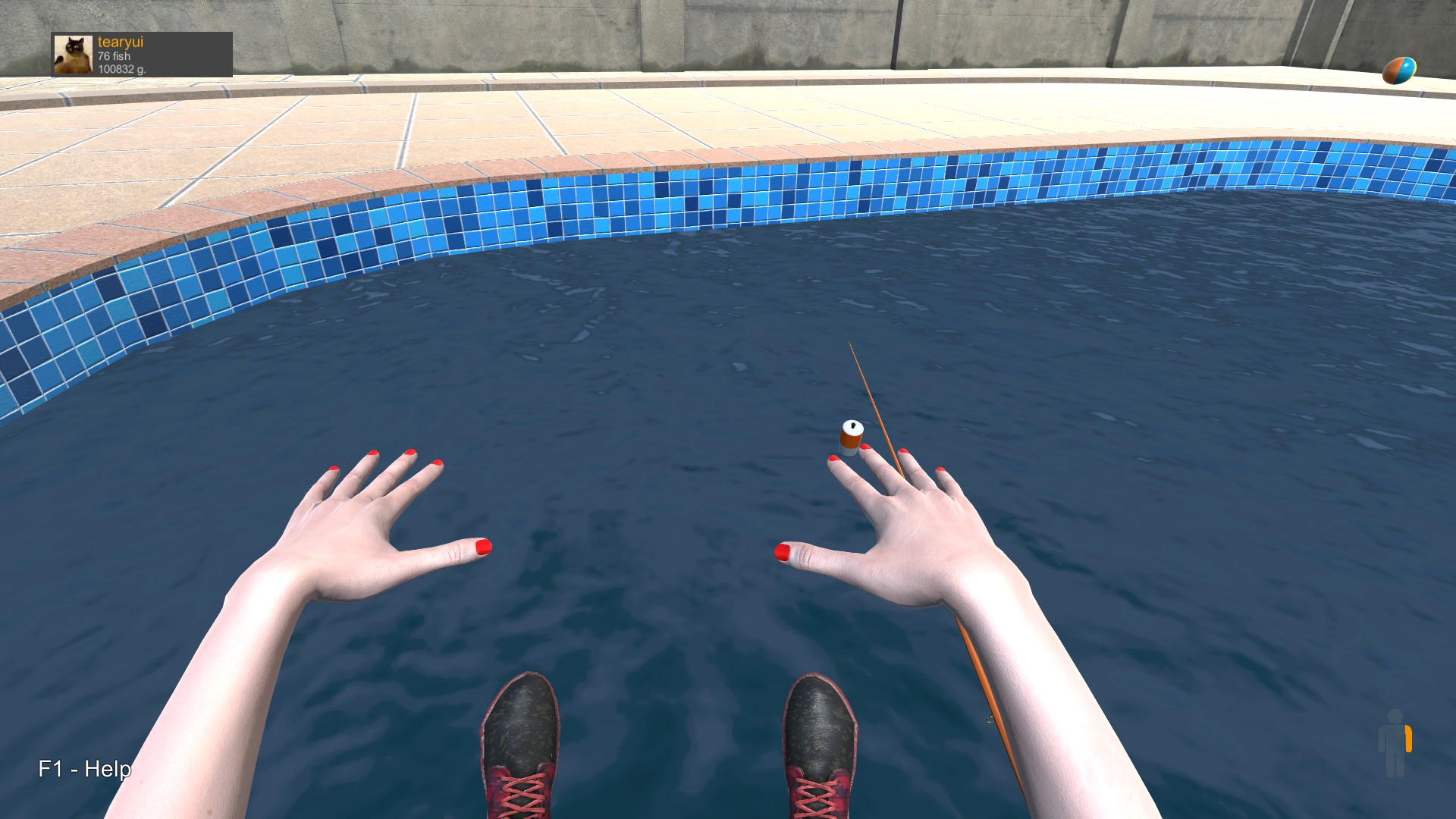 Pool Fishing  Hand Simulator 