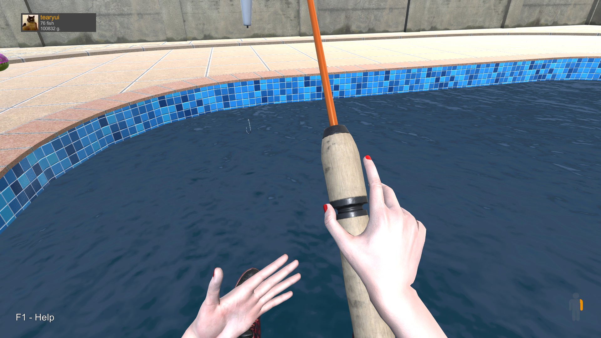 Pool Fishing  Hand Simulator 