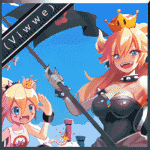 🐌Super Mario World :  Princess Bowsette & Junior ║Artwork by PixiTales║