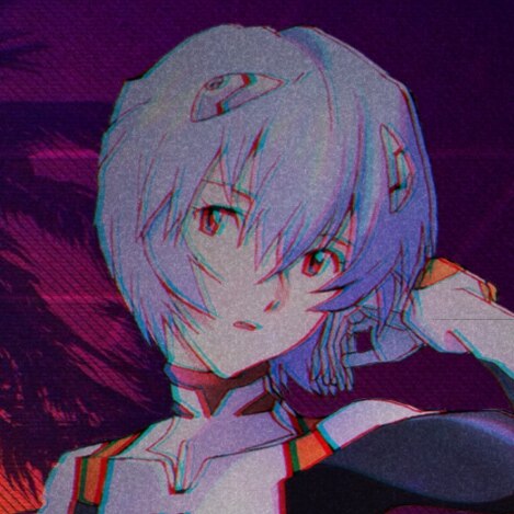 Rei Ayanami / Evangelion  - Vaporwave Wallpaper