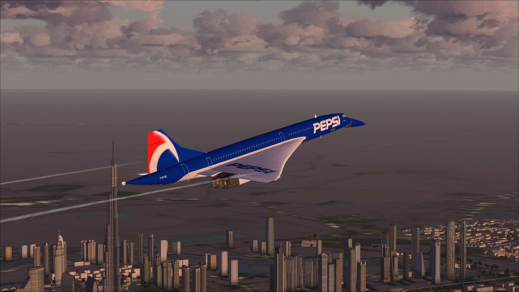 Steam Community Screenshot Concorde 101 协和式 预生产型 1996年法国航空百事可乐广告涂装