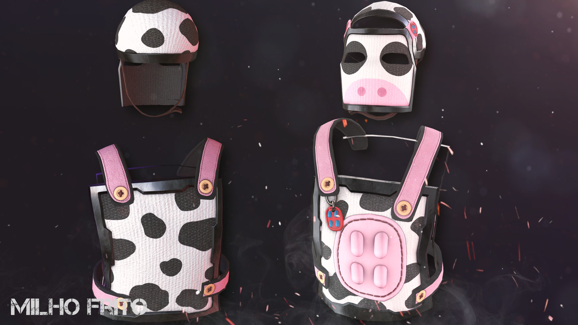 Cow Moo Flage Facemask screenshot 1