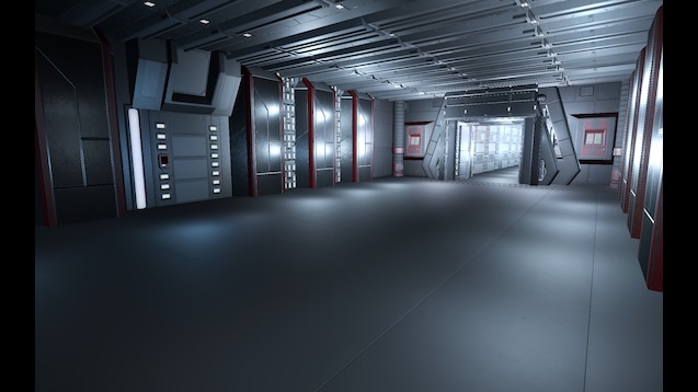 Steam Workshop Death Star Interior Pack Wide Corridor