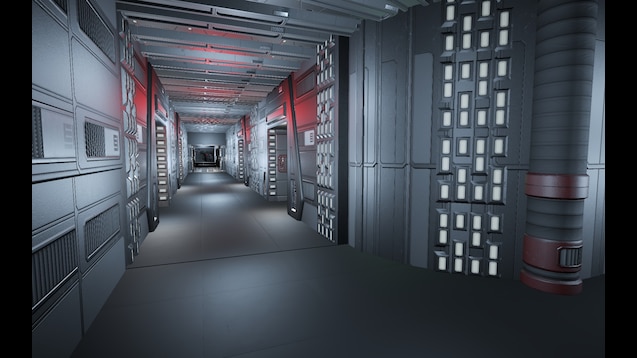 Steam Workshop Death Star Interior Pack Corridor T Junction