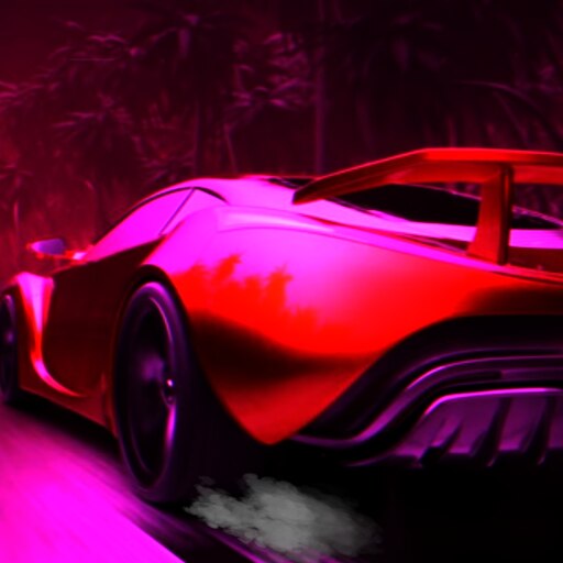 Steam Workshop::retro Synthwave car animated with audio