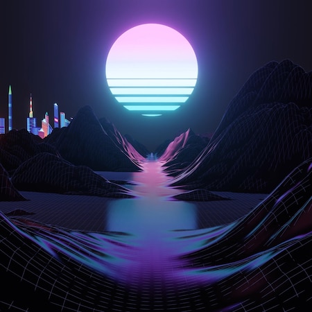 RetroWave 4K Wallpaper | Wallpapers HDV