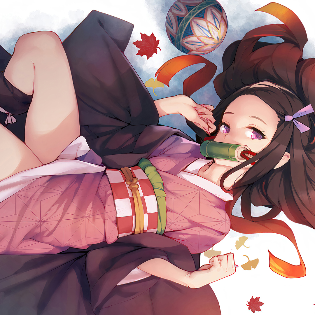 Nezuko breeding night animation. Nezuko Kamado. Сумирэ Камадо. Kamado Tanjirou no Uta. Незуко Камадо 4к