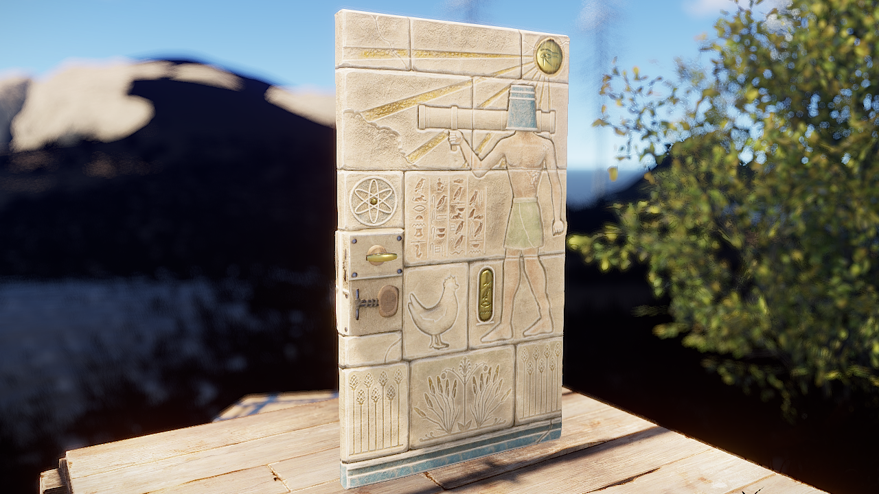 Hieroglyphic Metal Door thumbnail 5