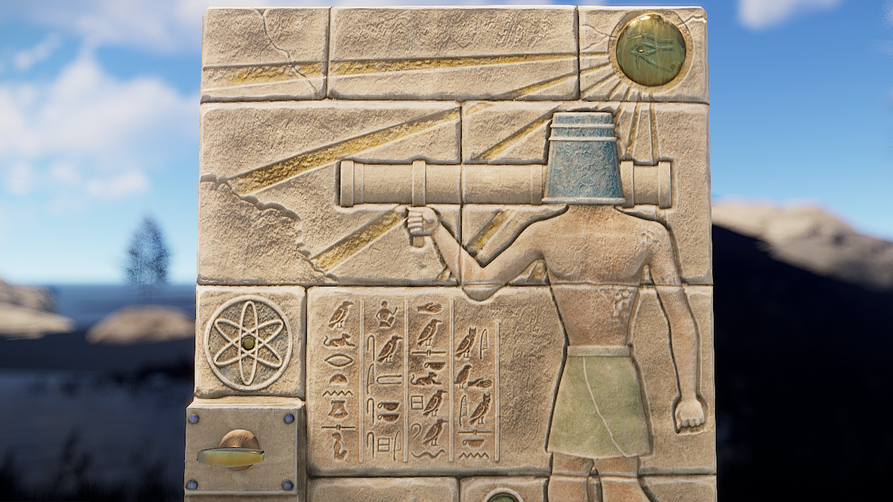 Hieroglyphic Metal Door thumbnail 6