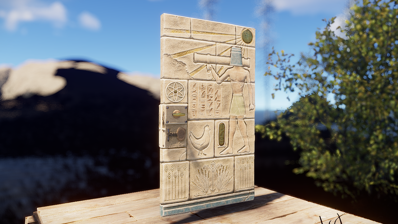 Hieroglyphic Metal Door thumbnail 8