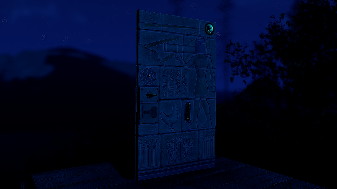 Hieroglyphic Metal Door thumbnail 9