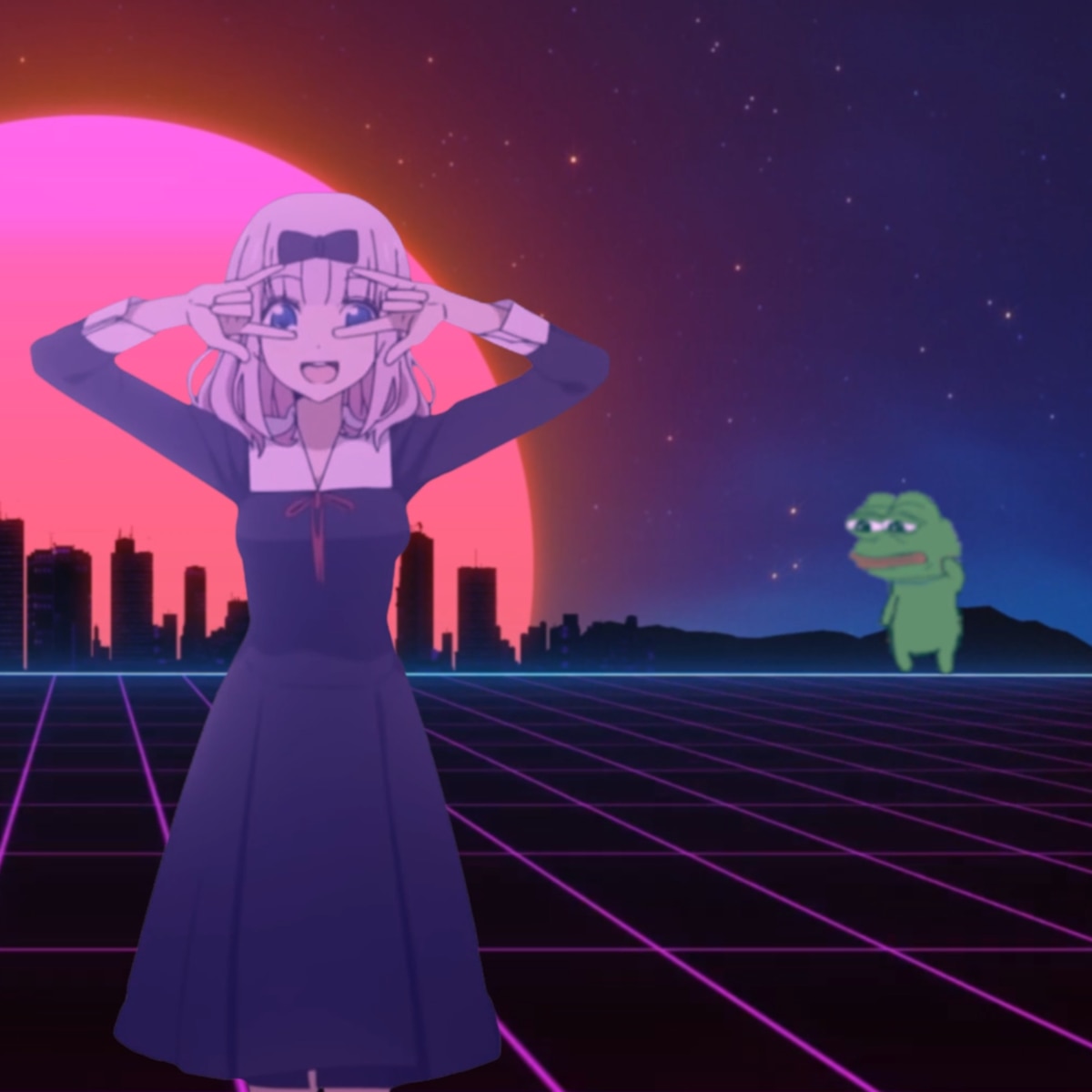 Vaporwave Chika And Pepe Dancin