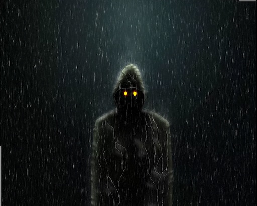 Что значит мрачный человек. Темный человек. Человек в капюшоне под дождем. Темная личность.