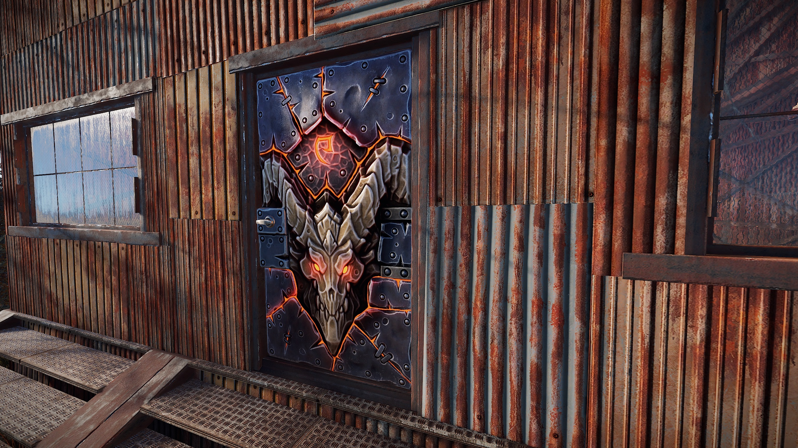 Molten Visage Metal Door thumbnail 8