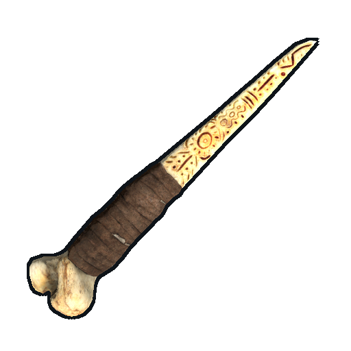 Etched Edge Bone Knife screenshot 1