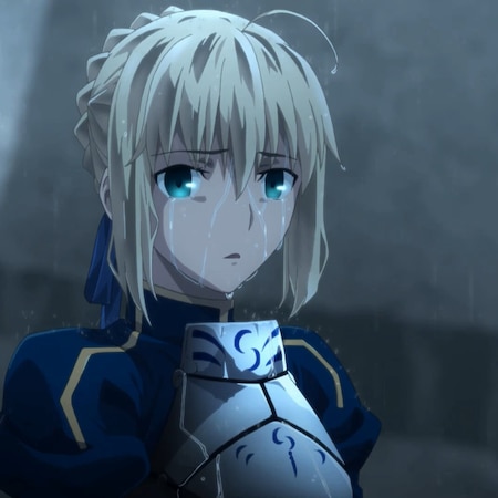 fate saber 雨中 1080p