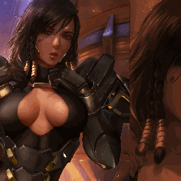 [R18] Logan Cure Overwatch Sporty Pharah X-Ray Animated WALLPAPER