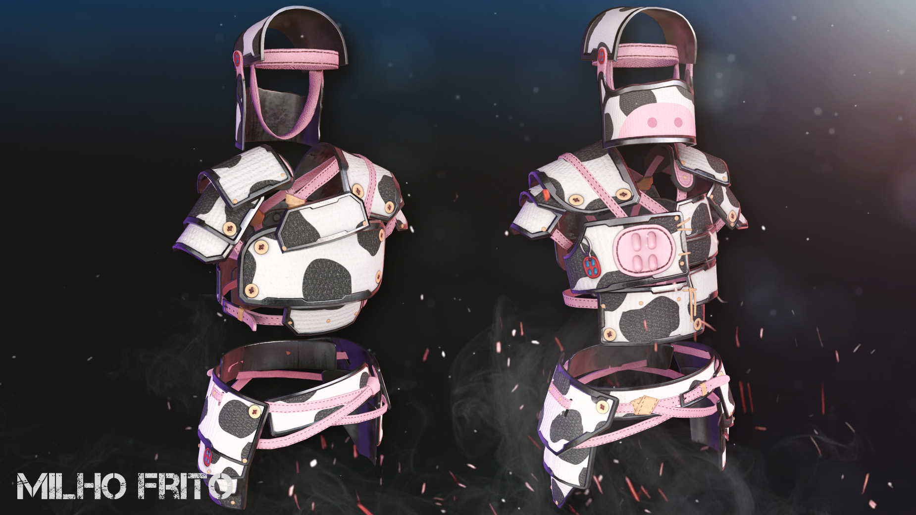 Cow Moo Flage Helmet thumbnail 2