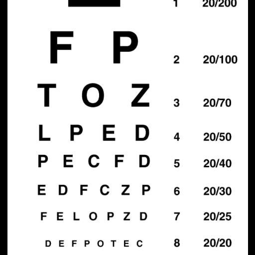 Steam Workshop::Simple eye chart to measure visual quality of VR