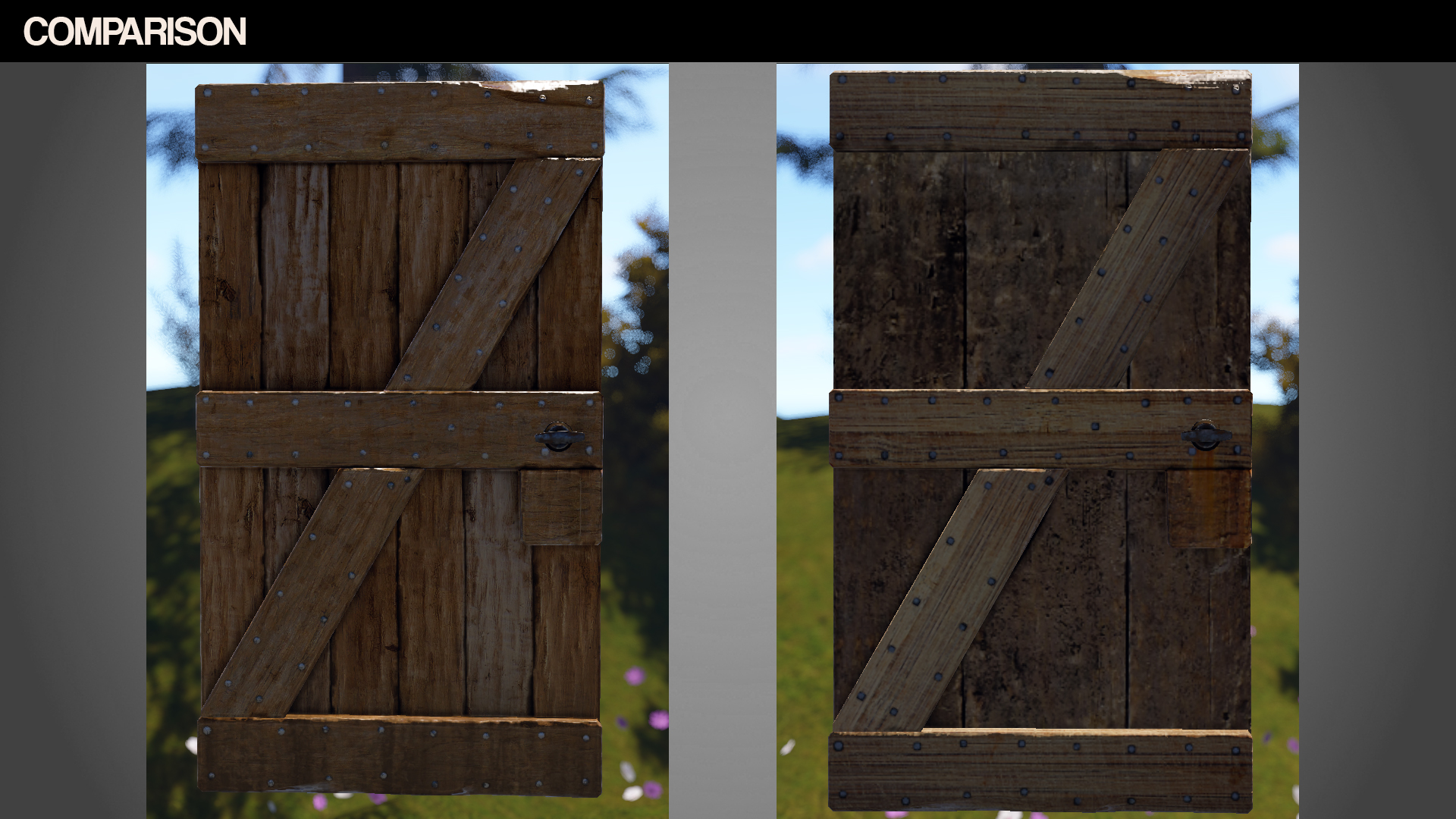 Old Heavy Wooden Door thumbnail 3