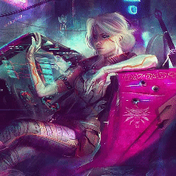 Ciri - Cyberpunk 2077 (drawn by Eddy Shinjuku)