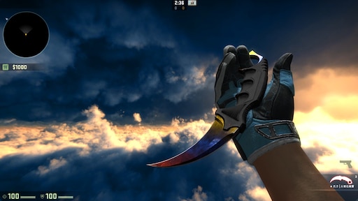 Karambit Marble Fade Fire and Ice 6th max 0.007.