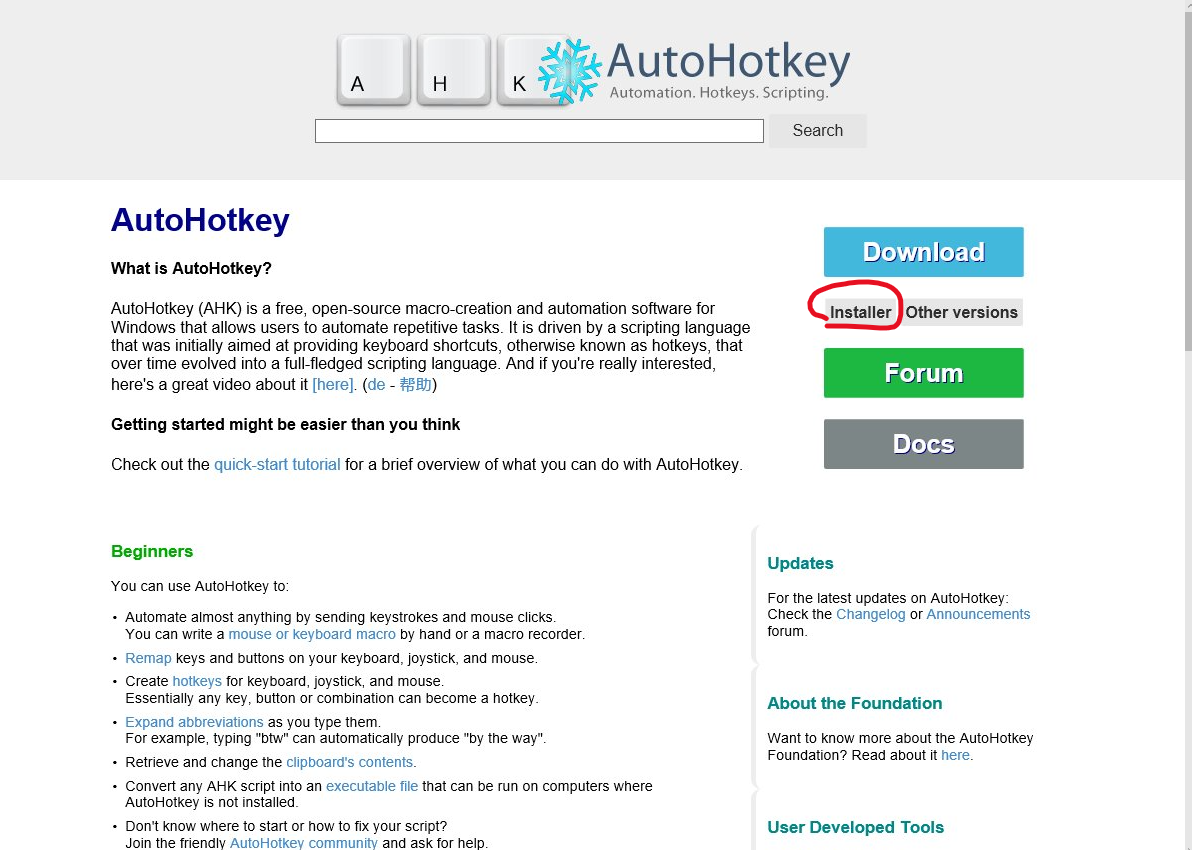 Autohotkey script