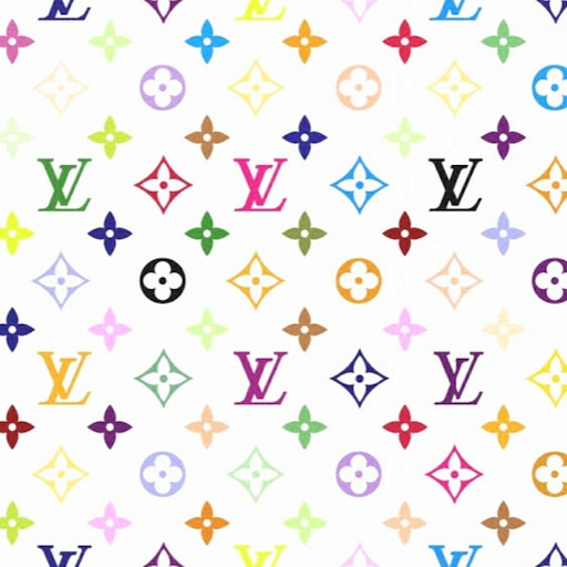 Download A Pink And White Louis Vuitton Pattern Wallpaper