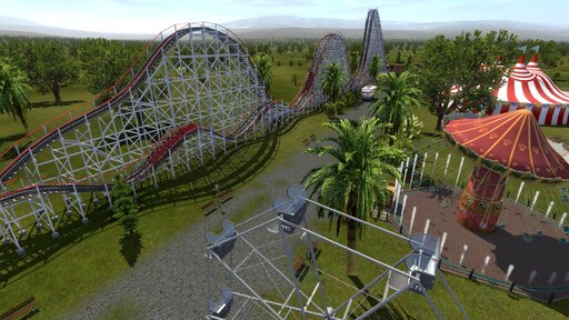 Steam Workshop Luna Park Houston The Giant Skyrocket Coaster