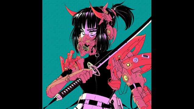 Anime samurai cyberpunk