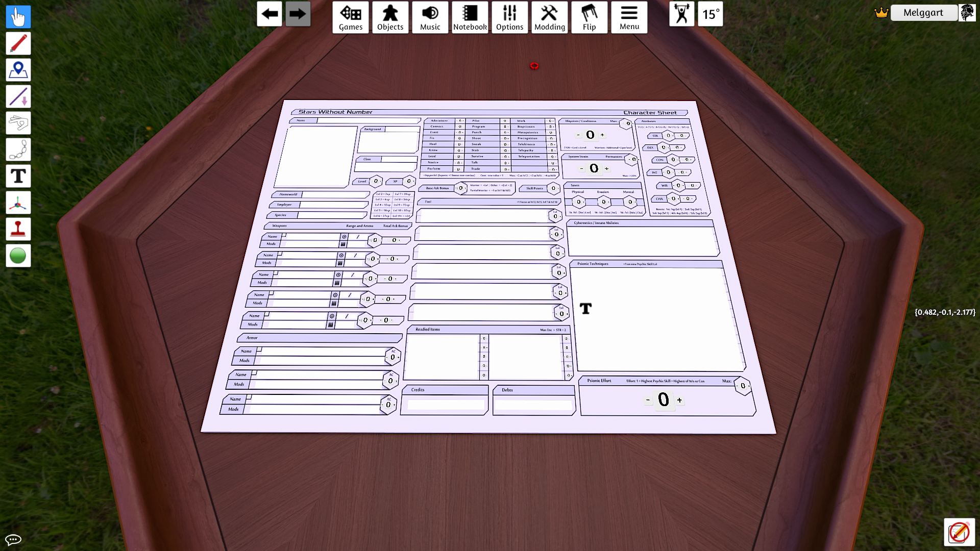 Steam Workshop::Stars Without Number Character Sheet