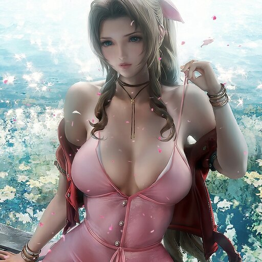 Майстерня Steam::Aerith Gainsborough - Art by SakimiChan - Final Fantasy VI...