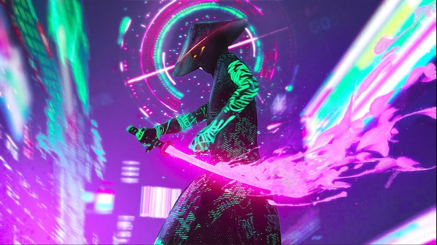 Điểm nhấn của thế giới tương lai - Neon Samurai - hình ảnh này chắc chắn sẽ khiến bạn cảm thấy mê hoặc và ấn tượng! Hãy xem nó ngay để khám phá thế giới đầy màu sắc của các samurai neon.