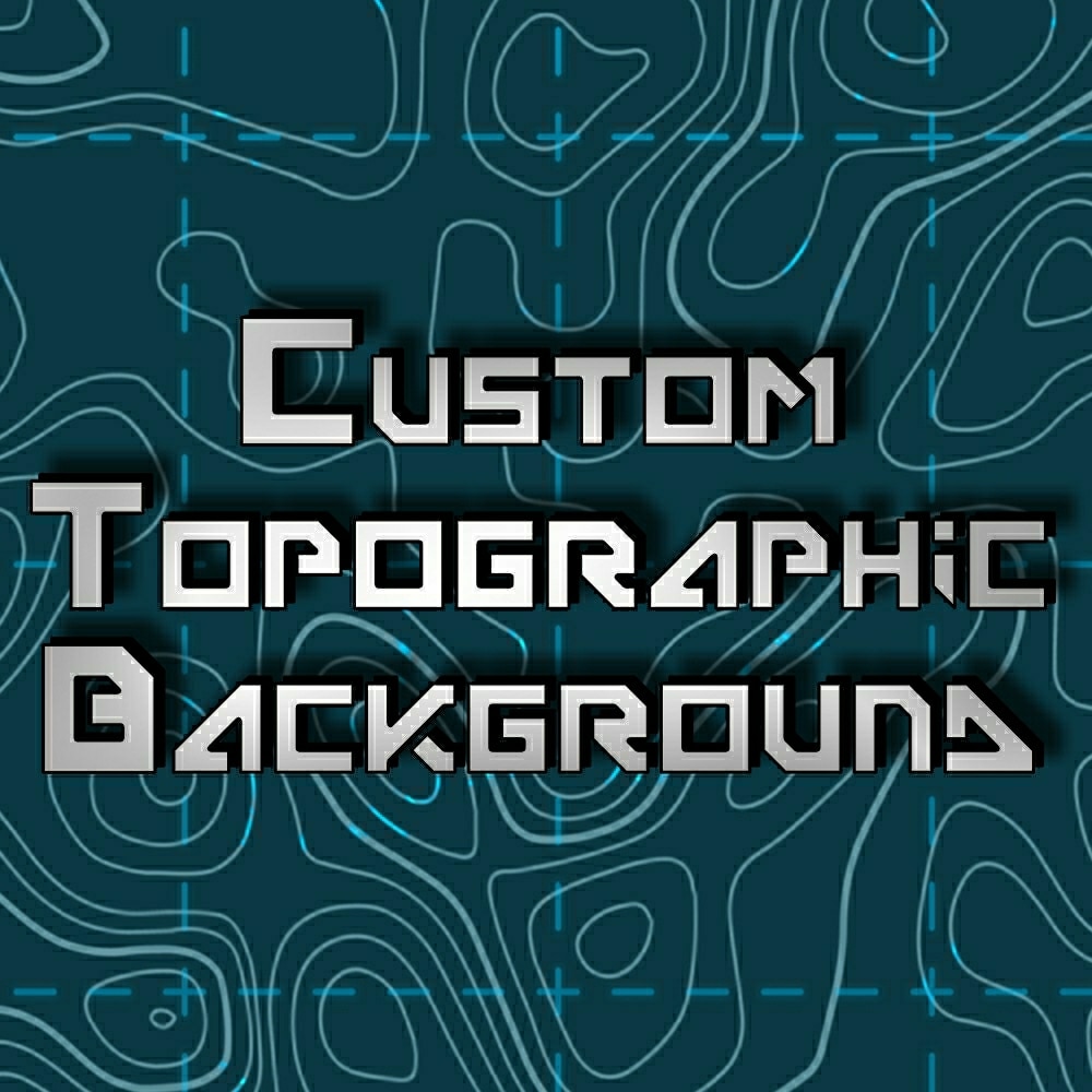 Customisable Topographic Background