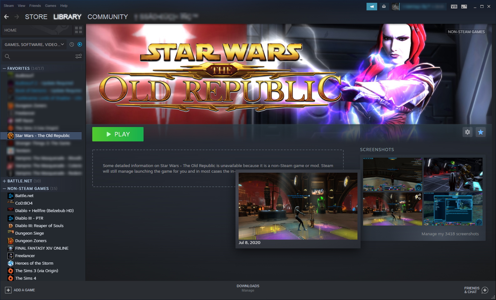 Steam Community Guide How To Get The Steam Overlay Working With Star Wars The Old Republic Swtor